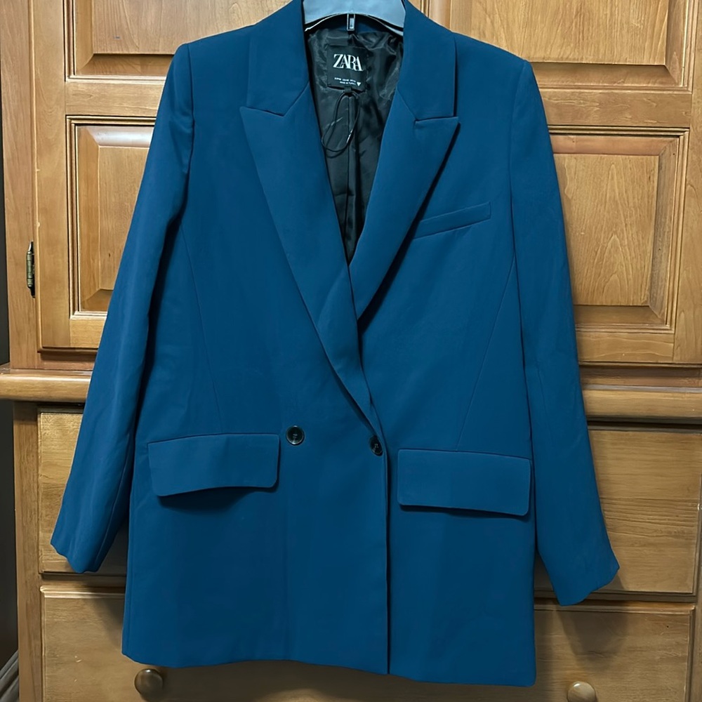 Zara double breasted blazer jacket New without tags